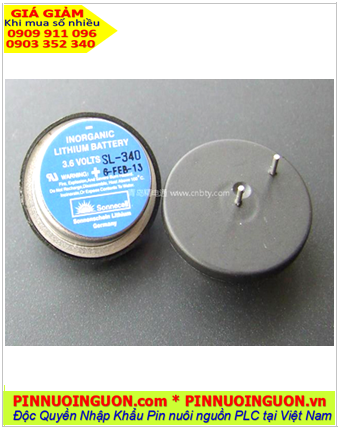 Pin Sonnecell SL-340; Pin nuôi nguồn Sonnecell SL-340 lithium 3.6v 400mAh _Xuất xứ Đức